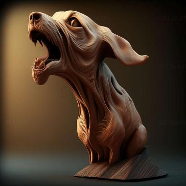 3D модель Коса собака (STL)